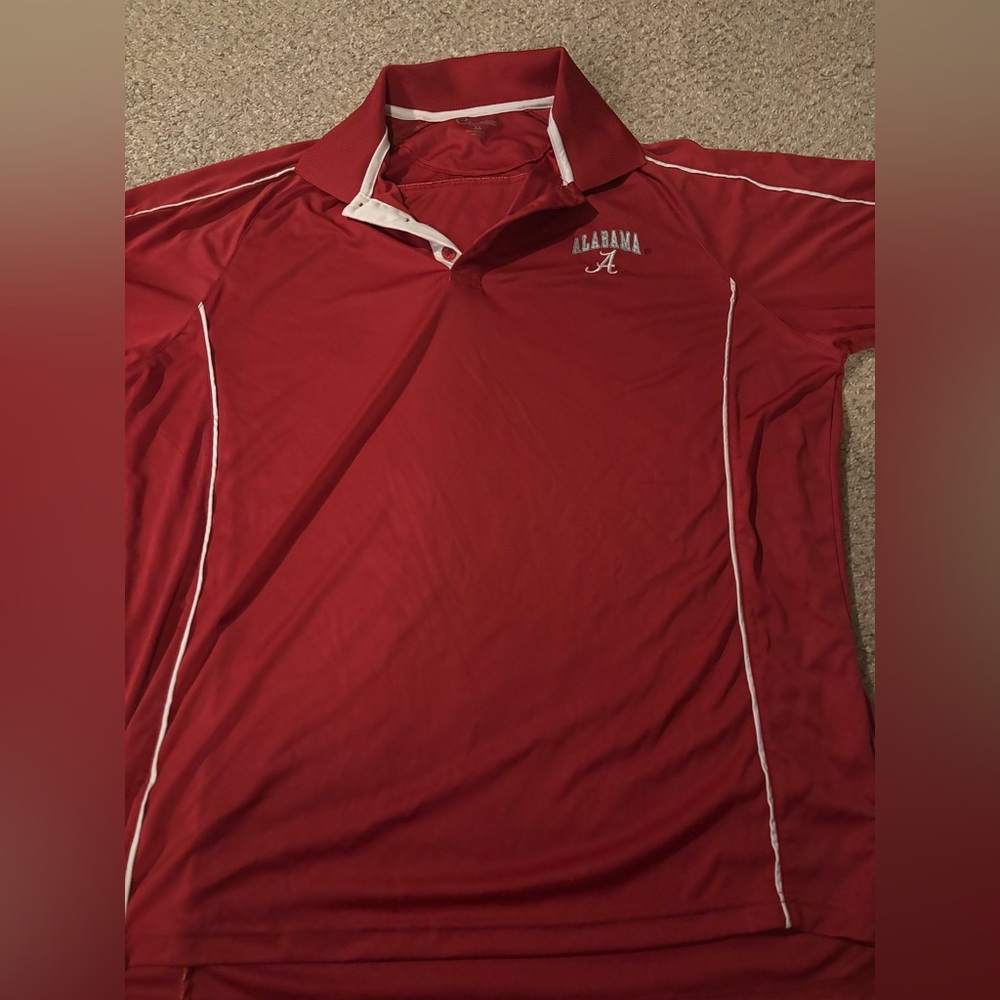 Alabama Crimson Red Performance Polo